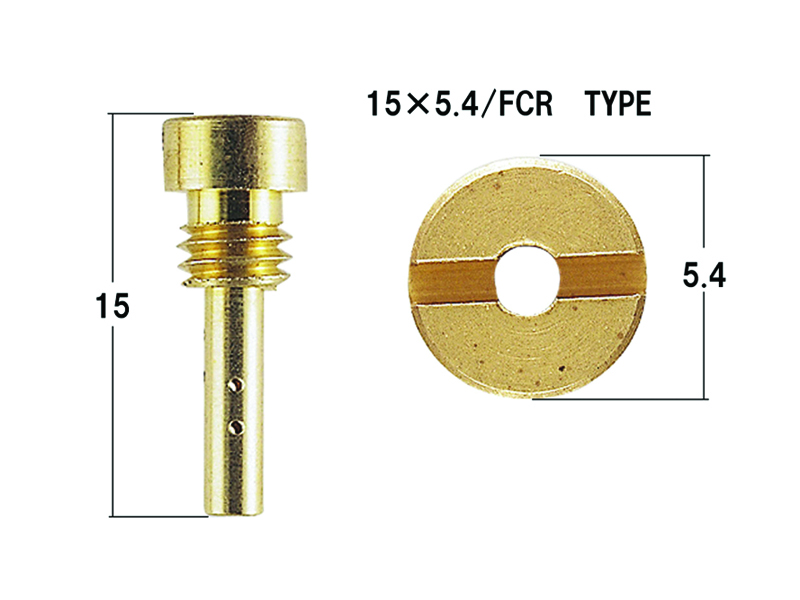 パイロットジェットセット<br/>KEIHIN FCR/CVK用(15x5.4)