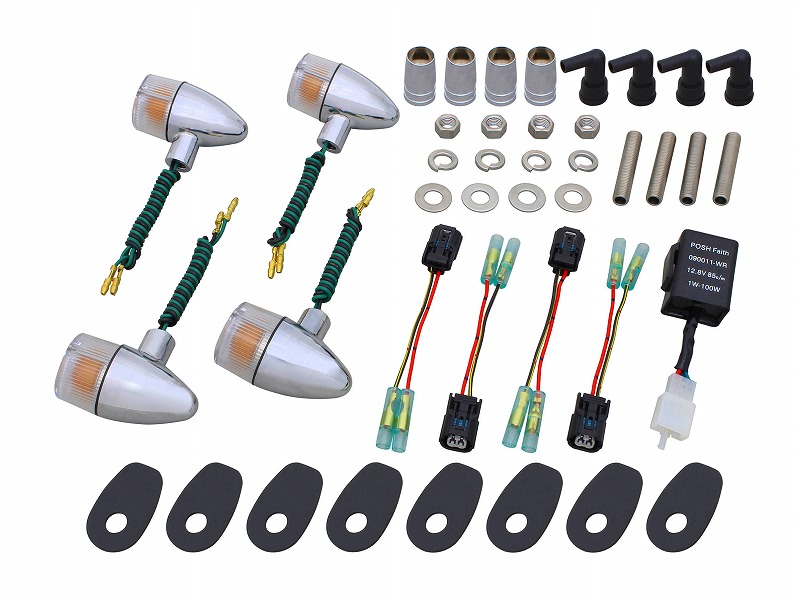 Z2タイプミラーロングステーセット - （ミラー｜マシンドZ2ミラー