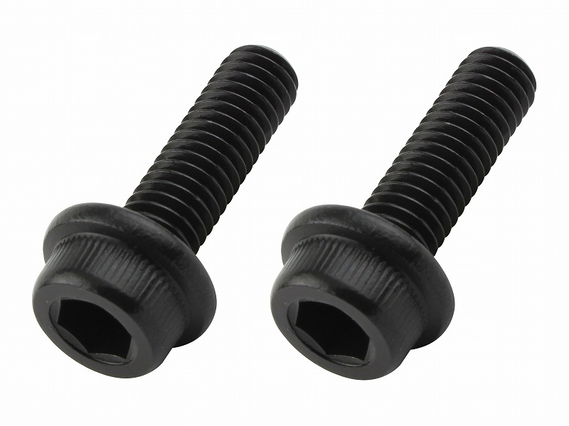 M6<br/>ブラックフランジキャップボルト2本セット