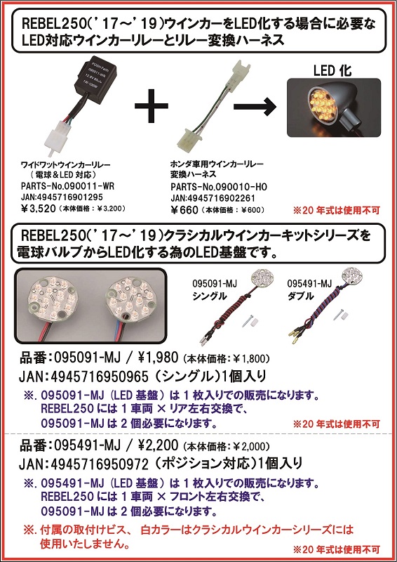 レブル250ウインカーKIT❕ - メディア