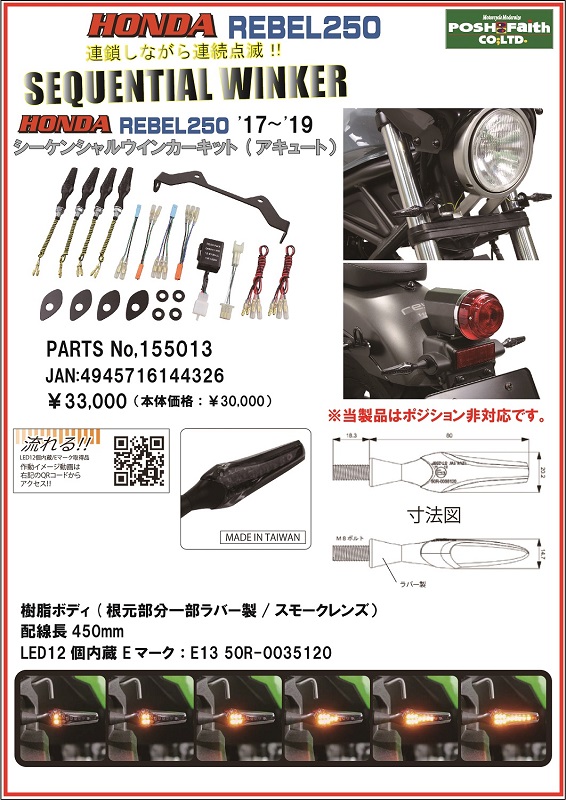 レブル250ウインカーKIT❕ - メディア